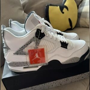 Jordan 4 white cement